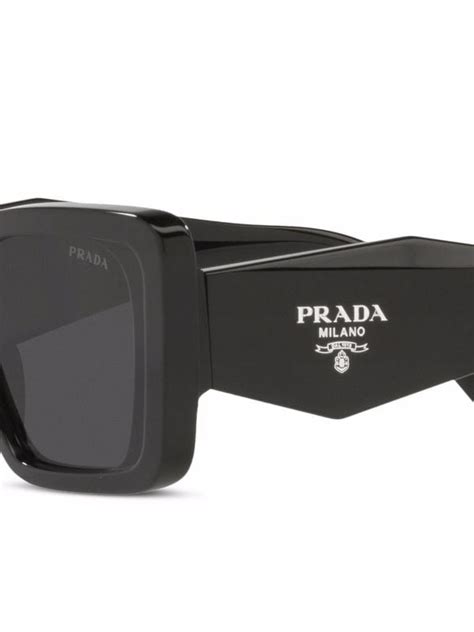 prada black and silver sunglasses|prada sunglasses unisex.